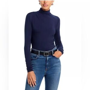 Veronica Beard Mylie Long Sleeve Turtleneck Top